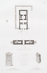 Dekkeh, Grundriss des Monuments. = Deqqeh, plan du monument.