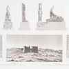 Essabua [el-Sebua]. Ansicht des Monument und Theile der Sphinx-Allee. = Essaboua. Vue du monument et détails de l'allée des Sphinx.