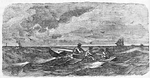 Crossing the bay in a skiff.