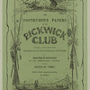 Cover for the posthumous papers of the Pickwick Club.