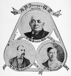 Freemasonry in Mississippi, 1868; Rev. T. W. Stringer, M.D.; First G.M.; Hon. M. M. McLeod; Atty Law, P.G.M.; Rev. E. W. Lampton, D.D.; G.M.