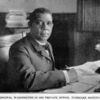 Principal Washington in his private office, Tuskegee Institute.
