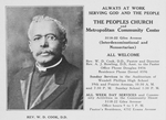 Rev. W. D. Cook, D.D.; The Peoples Church and Metropolitan Community Center.