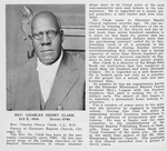 Rev. Charles Henry Clark, L.L. D.D.; Pastor of Ebenezer Baptist Church, Chicago, Ill.