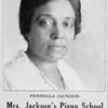 Pennella Jackson; Piano School; 3159 S. State St., 2nd floor, Phone Victory 5168.