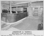 Anderson & Terrell; Real estate, loans and insurance; Sphinx Safe Deposit Co.; Vaults $ 3.00 per year; 3539 South State Street; Phone Victory 4513.