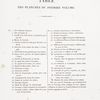 Table des planches du premier volume. [List of plates, vol. 1]
