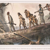 Sauvages civilisés soldats indiens de la province de la Coritiba, ramenant de sauvages prisonniéres.
