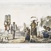 Nègres, vendeurs de charbon. Vendeuses de pled (blé) de Turquie.