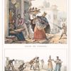 Scène de carnaval [above]; Paveurs. Marchande d'atacaça [below].