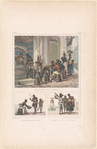 Marchand de tabac [above]; L'aveugle chanteur. Marchande de pandelos [below].