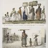 Une mulâtresse allant passer les fetês de Noël, à la campagne; Concours des écoliers, la veille de jour de St. Alexis.