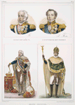 Le roi Don João VI; L'Empereur Don Pedro I-er [above]; Grand costume [below].