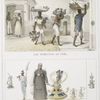 Les étrennes de Noël [above]; Ange revenant de la procession. Un domestique nègre rapportant la palme de son maître, le Dimanche des Rameaux [below].