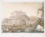 Débarquement de la princesse Léopoldine à Rio de Janeiro.