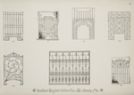 Decorative metalwork cashier grilles; Decorative metalwork grille.