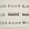 Decorative ironwork railings and balustrades.