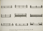 Decorative ironwork railings and balustrades.
