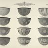 Ceiling bowls, crystal and roughed and cut.