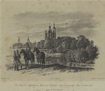 Die kirche der altglaubigen in Moskwa den 30 October 1812