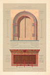 Dereviannyi portal v tserkvi svv. Konstantina i Eleny v sele Zabor'e, Vologodskoi gubernii, Totemskago uezda i raspisnoi kiot (dliaobrazov) v Uspenskom sobore v gorode Kemi, Arkhangel'skoi gubernii
