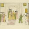 A posle venchania Tsar’ i Velikii Kniaz’, vziav Tsaritsu za ruku, vykhodil ot Tserkvi v te zhe storonniia dveri.