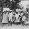A group of Negro peasant women and children, Bahama Islands.