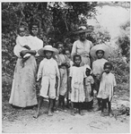 A group of Negro peasant women and children, Bahama Islands.