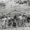 At the press