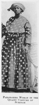 Paramaribo woman in the quaint costume of Surinam.