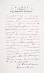 Carta de Despedida do Ex-Imperador do Brasil. [12 Avril, 1831].