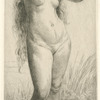 Jeune femme au bain.