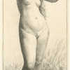Jeune femme au bain.