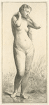 Jeune femme au bain.