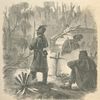 Pickets of the First Louisiana 'Native Guards' guarding the New Orleans, Opelousas and Great Western Railroad