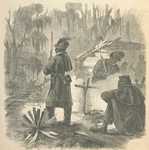 Pickets of the First Louisiana 'Native Guards' guarding the New Orleans, Opelousas and Great Western Railroad