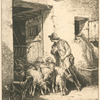 La sortie des moutons.