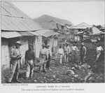 Sanitary work in a village : The scene is in the outskirts of Culebra, now a model of cleanliness.
