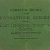 Sketch book of Livingstone College and East Tennessee Industrial School, Cover page