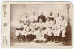 Philadelphia Baseball Club : Allen, Reilly, Thompson, Harry Wright, Connor, Hallman, Hamilton, Delahanty, Clements, Keefe, Cross, Weyhing, Carsey