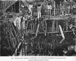 Brazilian Negro workers in diamond - mining excavations; Lenções district, Eastern Brazil.