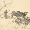 Vaches e moutons.