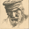 Head of bearded man (Charles Jacque?).