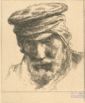 Head of bearded man (Charles Jacque?).
