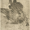 Woman and man bearing a lantern.