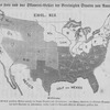 Das freie und das Sklaverei-Gebiet der Vereinigten Staaten von Amerika.