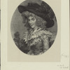 Portrait of Lady Duncannon, after Bartolozzi's print after G. J. Downman...on stone by E H Mitchell
