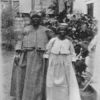 The workaday costume of the Coloured women of Dutch Guiana.