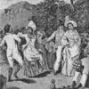French Negroes dancing on a Fête Day; Eighteenth century.