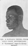 A Kanjaga Negro, From Gold Coast Hinterland; A "Koromanti" Negro in slavery parlance.